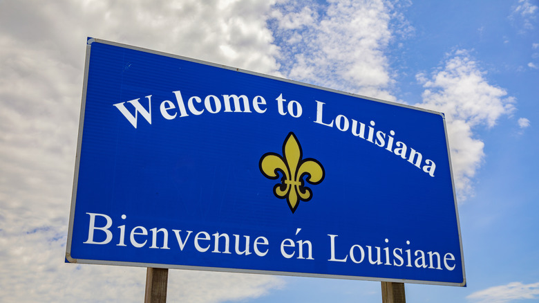 A roadside sign in Louisiana