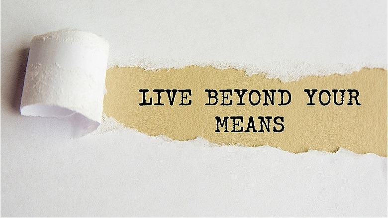 Live beyond your means text