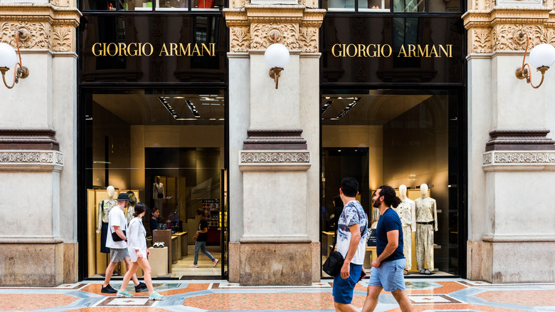 An Giorgio Armani storefront