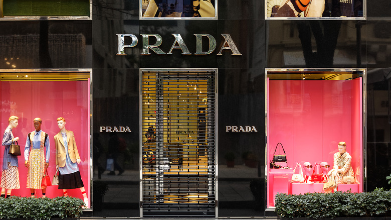 A Prada storefront
