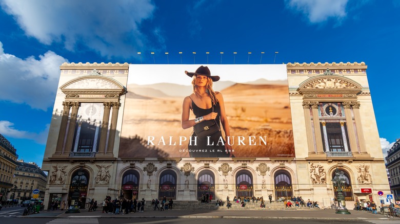 A Ralph Lauren billboard ad