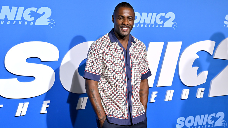 Idris Elba at Sonic 2 premeire