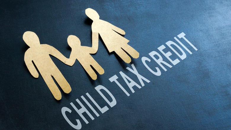 Child tax credit spelled out in paper letters