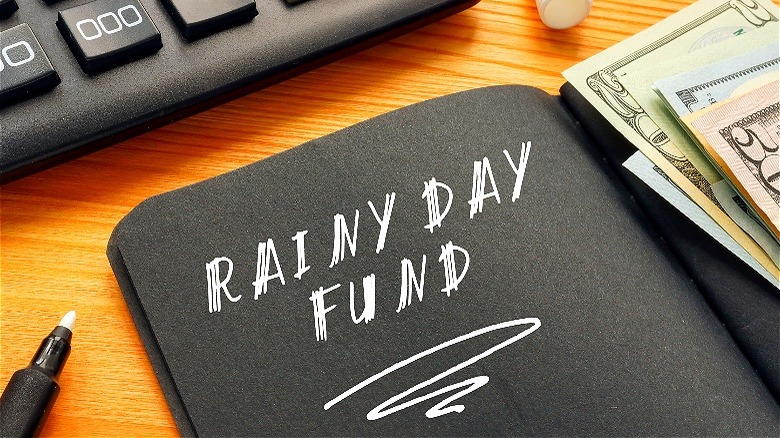 "Rainy Day Fund," US dollars