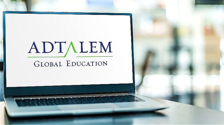 Adtalem Global Education on laptop