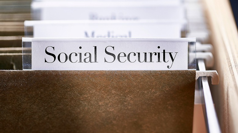 Folder tab for Social Security