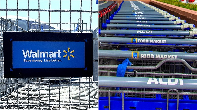 Walmart, Aldi shopping carts