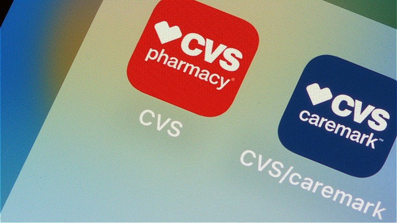 CVS Pharmacy app on phone