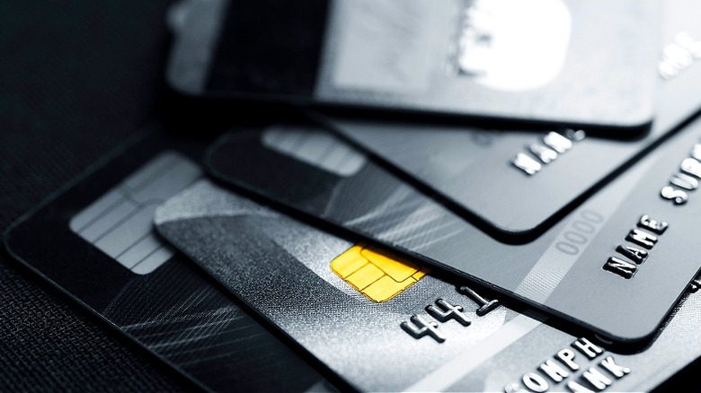 Credit cards inside jeans pocket 