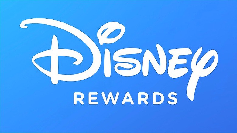 "Disney Rewards" on blue background
