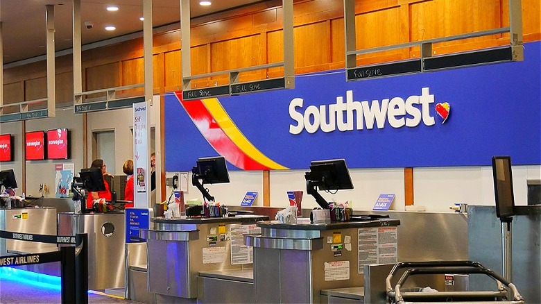 Southwest Airlines check-in counter