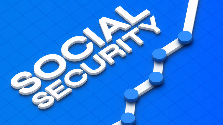 A blue background with the words 'Social Security' in white.