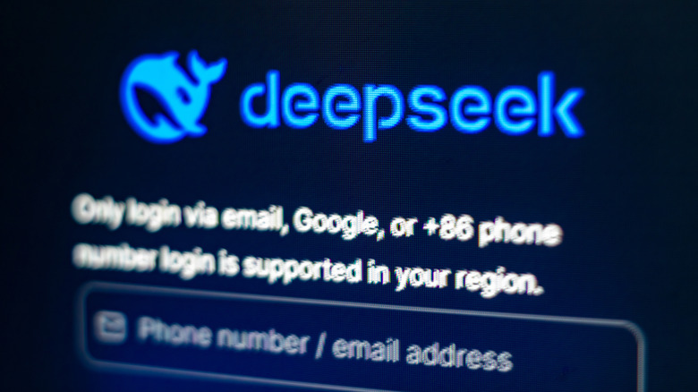 DeepSeek signup page