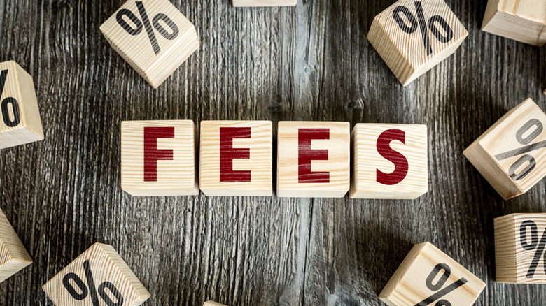 fees spelled in blocks