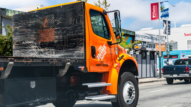 A Home Depot delivery truck