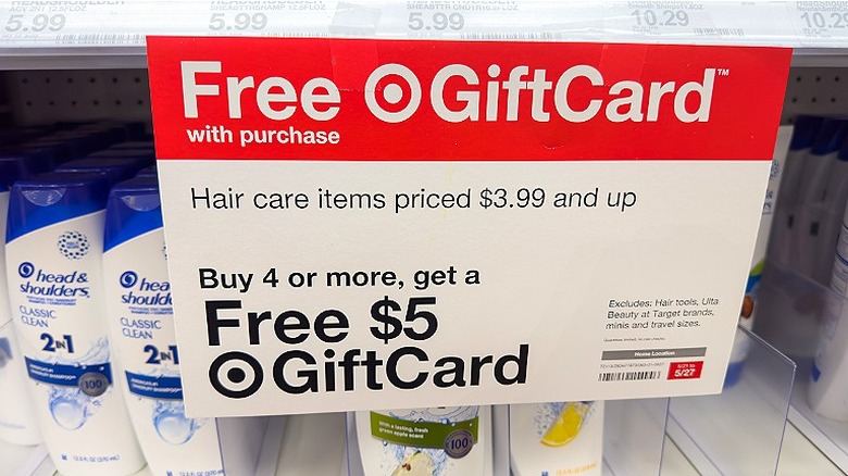 Hair care promotion at Target
