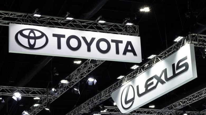 Toyota and Lexus signage