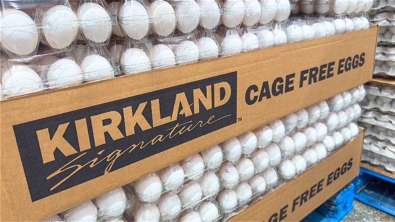 Pallets of Kirkland eggs