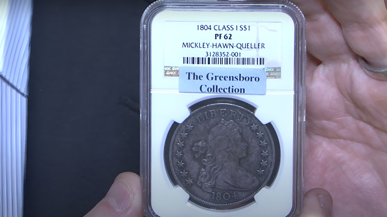 Mickley Specimen 1804 Silver Dollar sold by Heritage