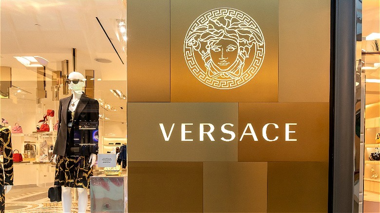 Front of Versace store