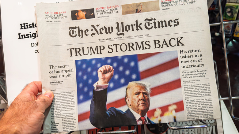 Trump on the cover of the New York Times