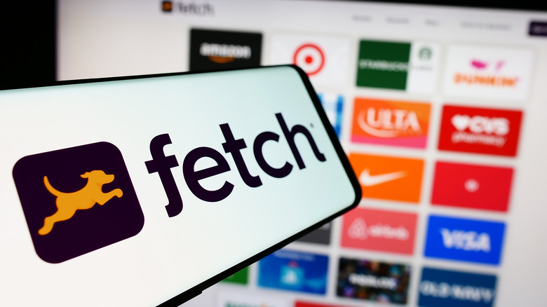 Fetch app in front of retailer list