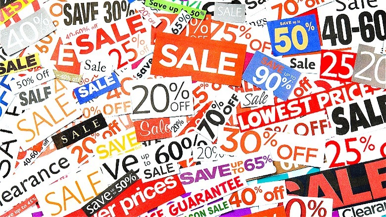 Coupons and sale ads pile