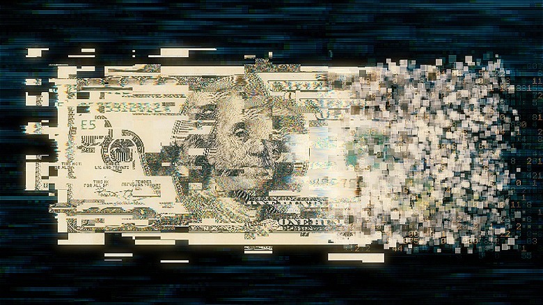 Pixelated money