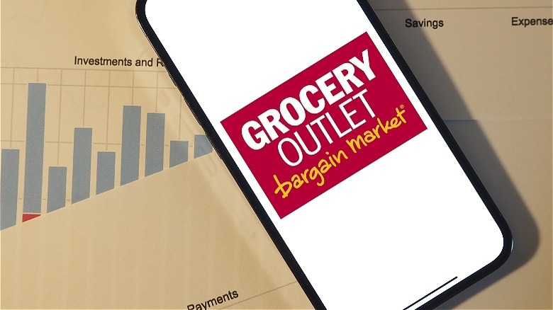 Grocery Outlet app on phone