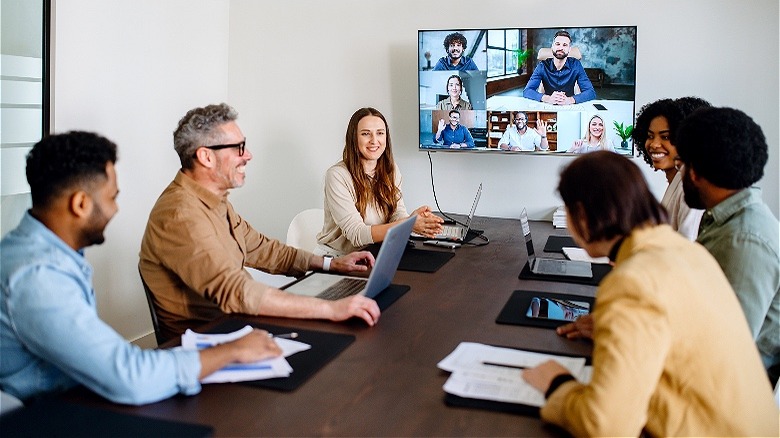 Different generations on conference call