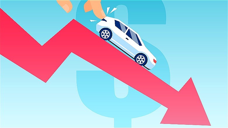 Car value declining