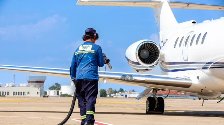 Man intending to refuel private jet