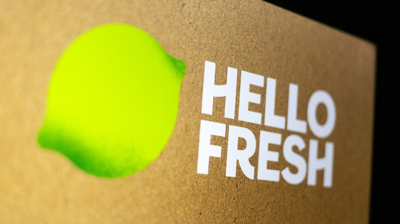 HelloFresh Logo Displayed on Computer Screen