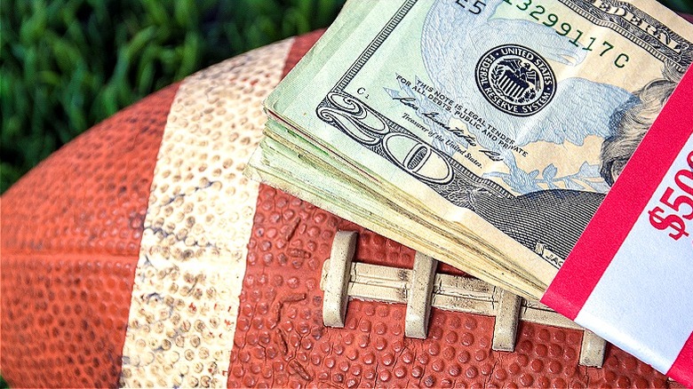 Sports betting winnings on football