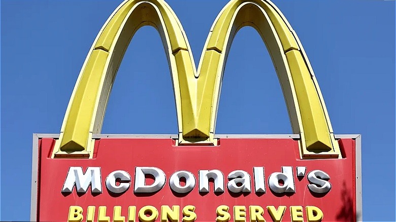 McDonald's billions served sign