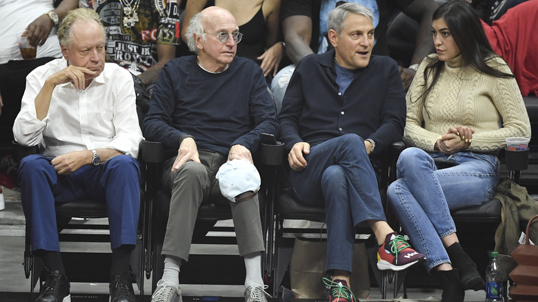 Ari Emanuel at basketball game with Larry David