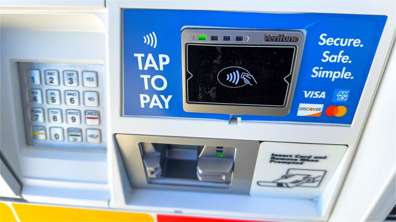 Gas station pay terminal