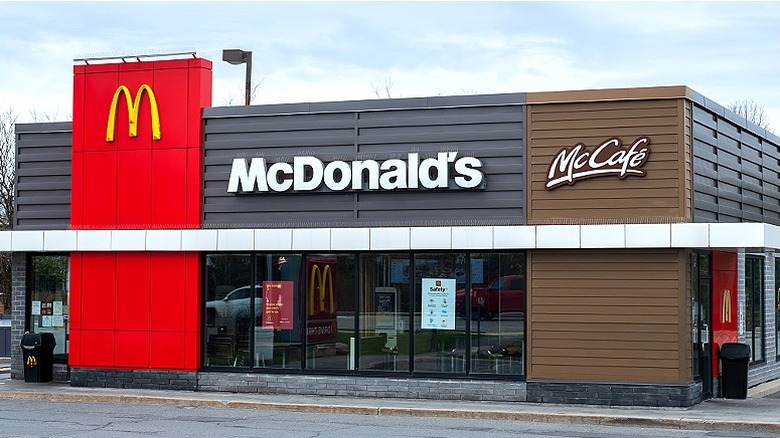 Exterior of a McDonald's restaurant