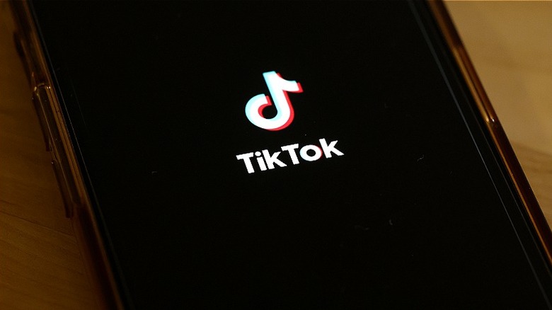 TikTok app displayed on phone