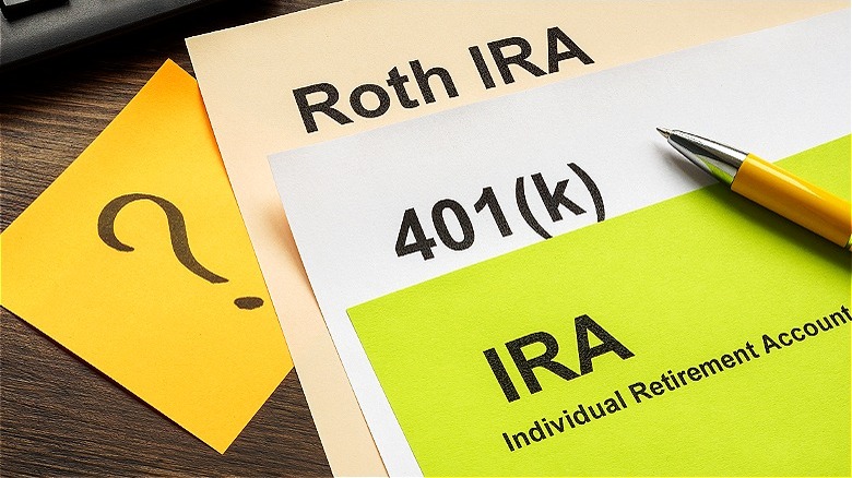 Roth IRA, IRA, 401(k) paperwork