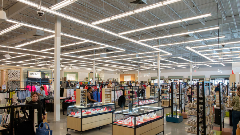 The interior of a Macy's store