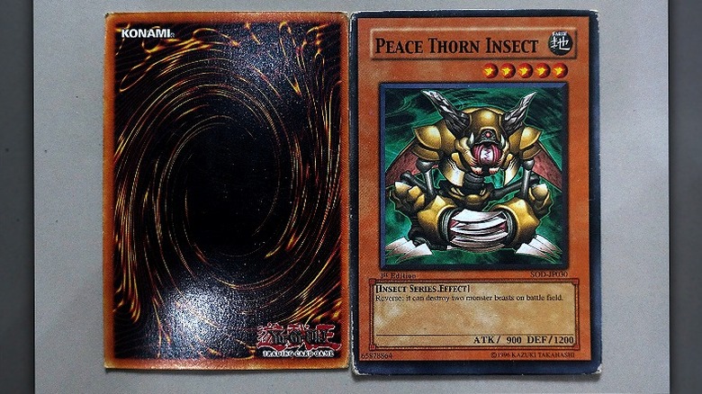 Example of a relatively warn Yu-Gi-Oh! card