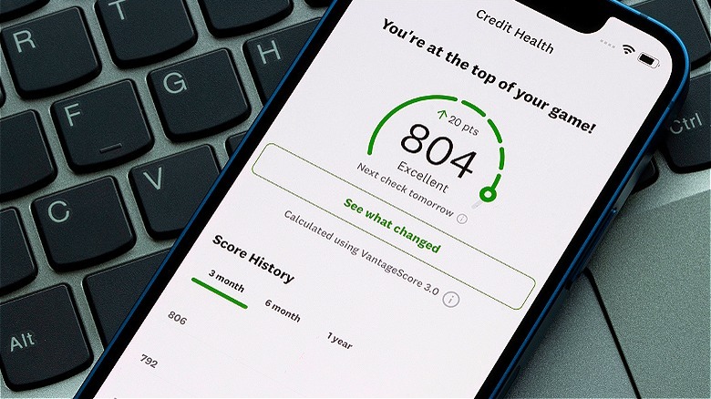 Credit report on mobile app