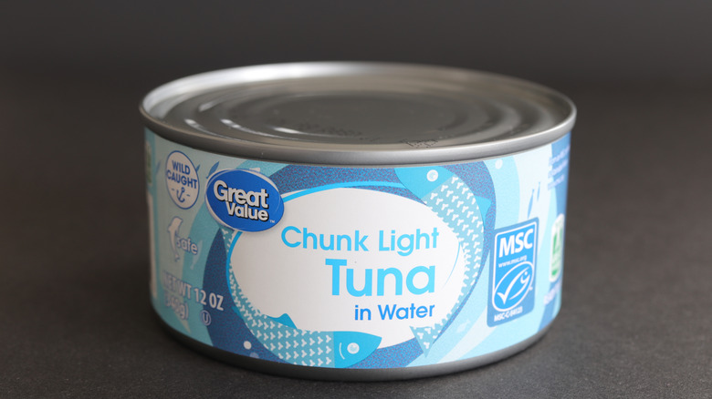 a Great Value brand can of tuna