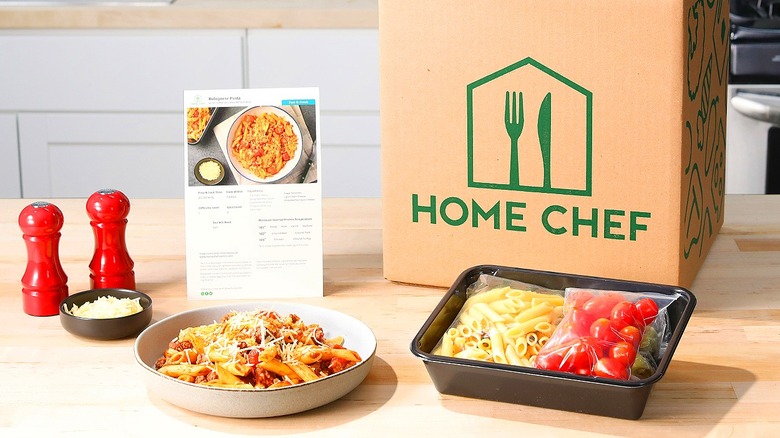 Home Chef box with meals