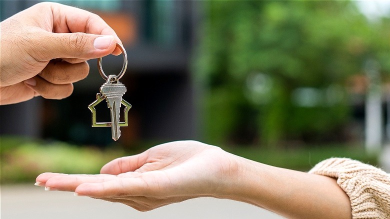 Keys to house handed over