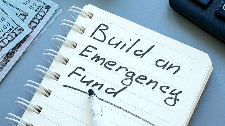 Memo to start emergency fund