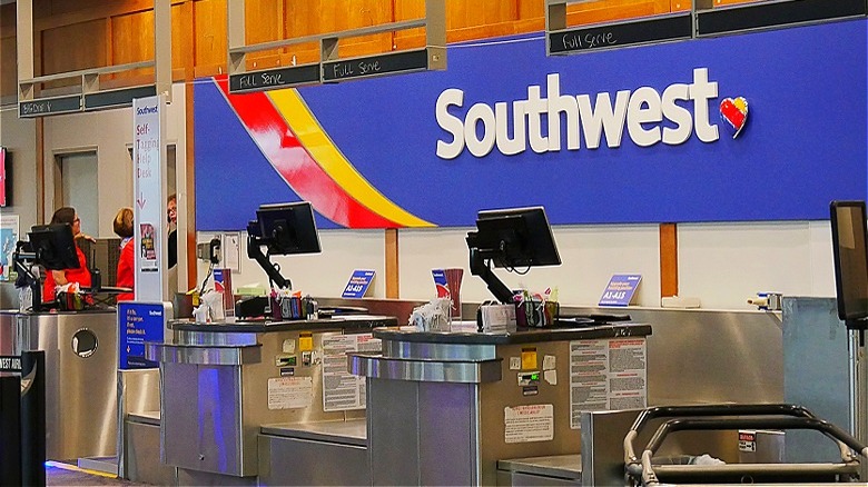Southwest Airlines check-in counter