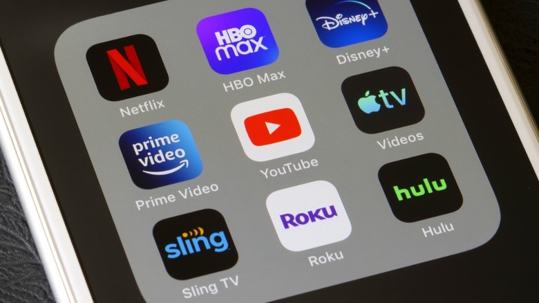 Entertainment streaming video apps 