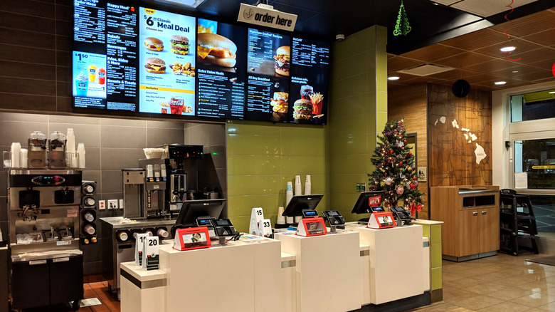 Interior of a Honolulu, Hawaii McDonald's location